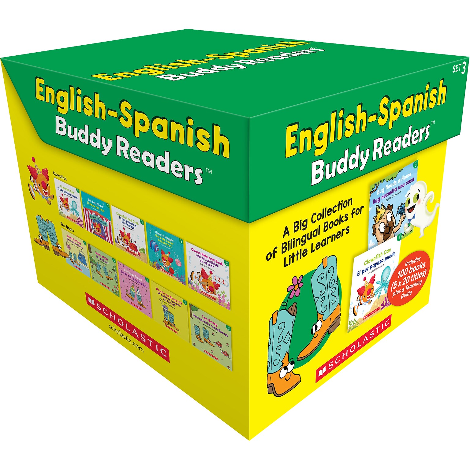 Scholastic Teaching English-Spanish Buddy Readers: Set 3, Multiple-Copy Set Picture Book, 101/Set (SC-9781546160502)