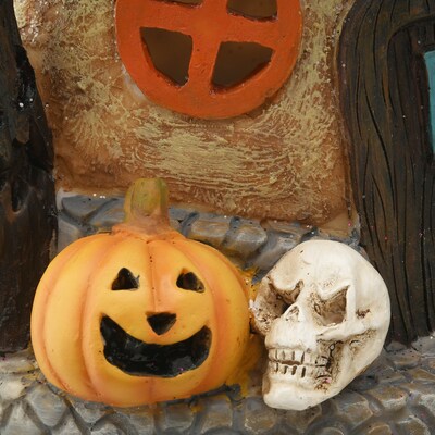 National Tree Company 10" Purple Hat Haunted House with LED Light (PG11-FJ07311-1)