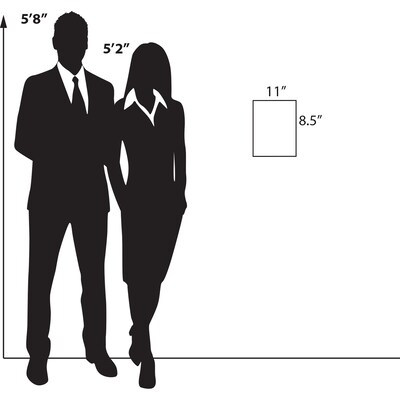 Azar Sign Holder, 8.5" x 11", Vertical, Wall Mounted, Clear Acrylic, 10/Pack (122021)