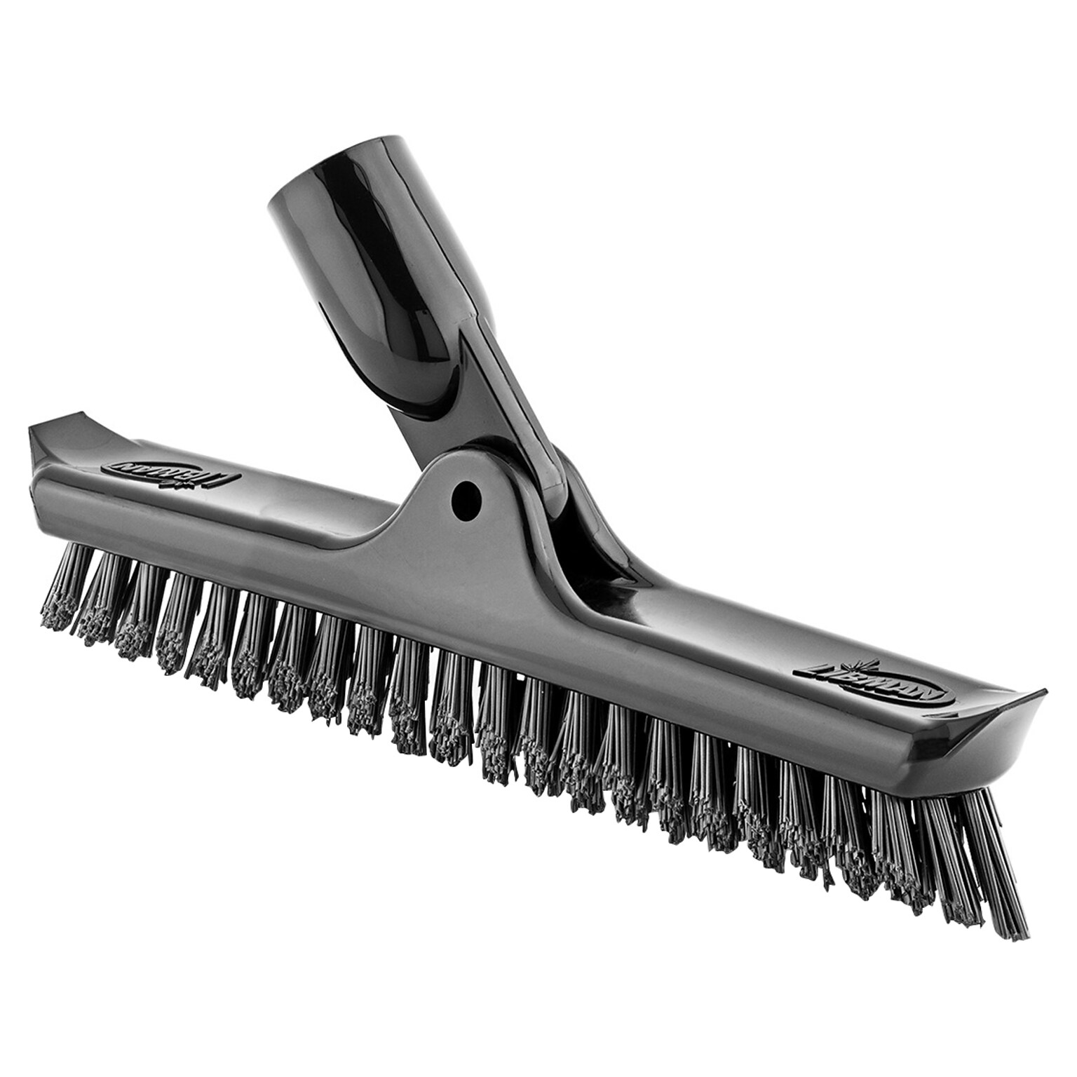 Libman 10 Swivel Grout and Scrub Brush Head, Black, 6/Pack (1616)