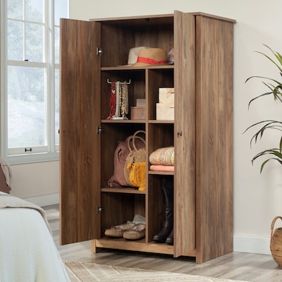 Sauder River Ranch 60"H Storage Cabinet with 5 Shelves, Sindoori Mango (437320)