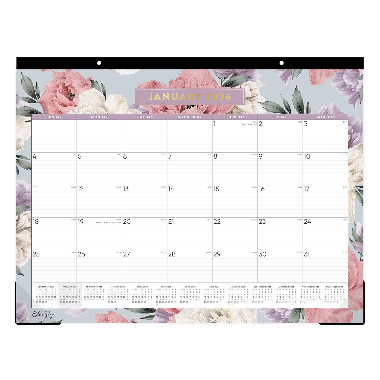 2026 Blue Sky Tula 22 x 17 Monthly Desk Calendar (144086-26)