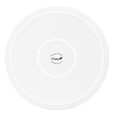 Elama Duncan Porcelain Dinnerware Set, White, 18 Piece (935122048M)