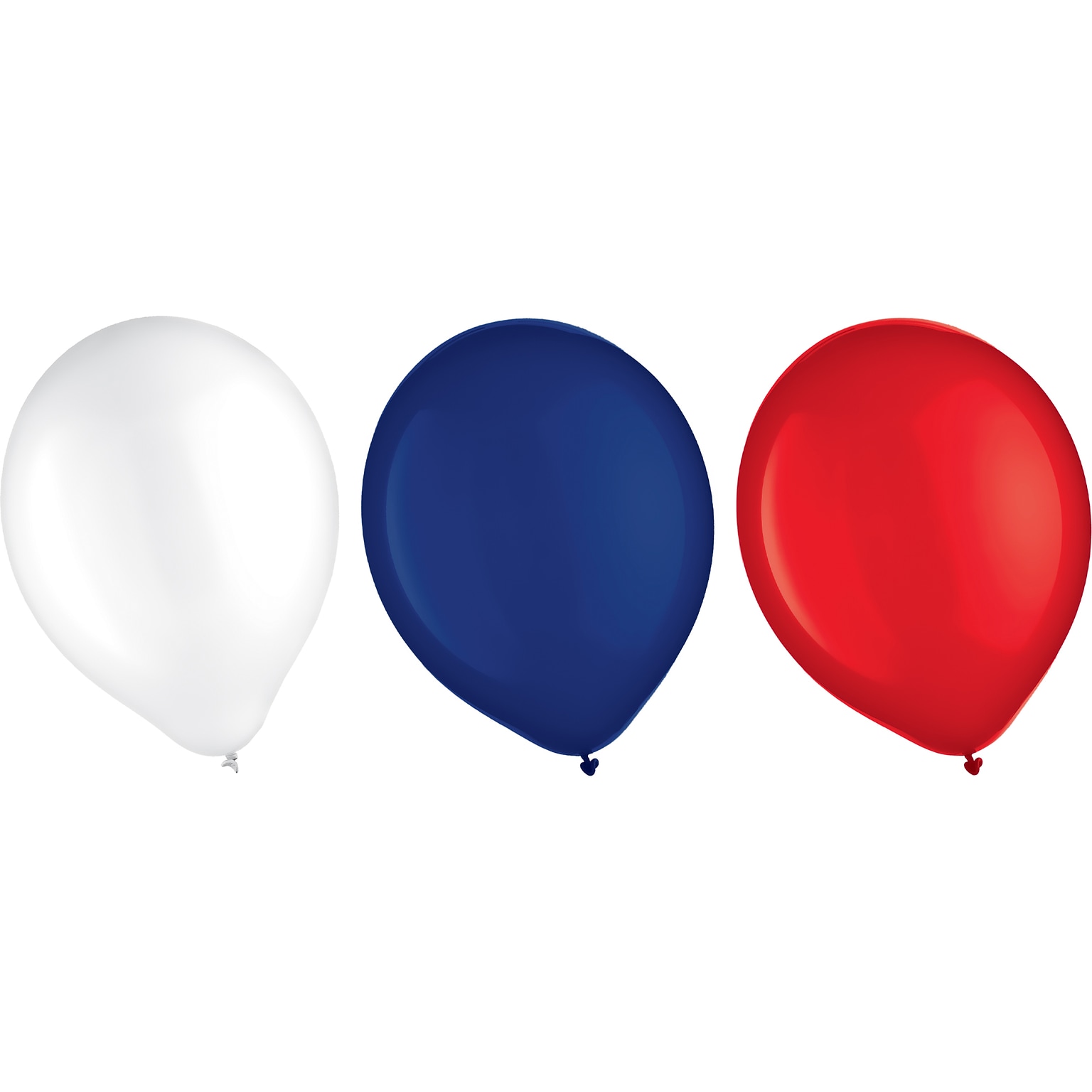 Amscan Fourth of July Balloons, Assorted Colors, 15/Pack, 3 Packs/Set (111637)