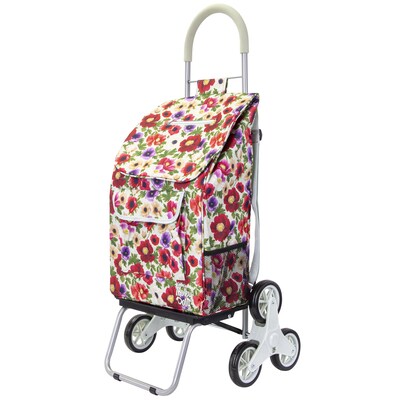 Dbest Stair Climber Trolley Dolly with Backpack Strap, Floral (01-959)