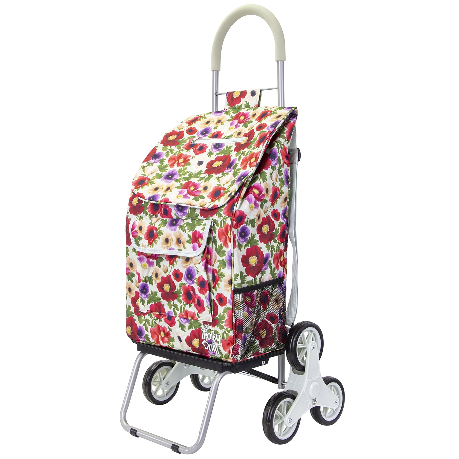Dbest Stair Climber Trolley Dolly with Backpack Strap, Floral (01-959)