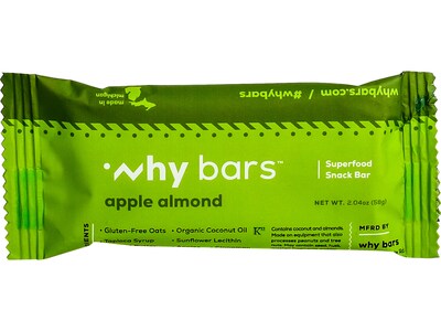 Why Bars Gluten-Free Apple Almond Superfood Energy Bar, 2.04 oz., 12 Bars/Box (WB3)