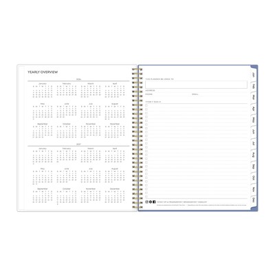 2026 Blue Sky Dream 11" x 8.5" Weekly & Monthly Personal Organizer, Plastic Cover (154961)