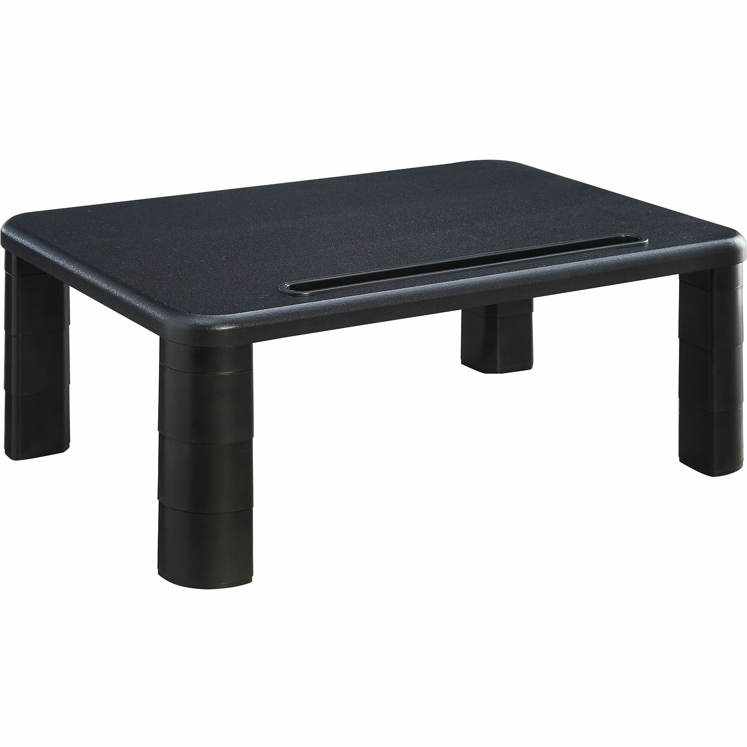 Lorell Adjustable Monitor Stand Riser, Up to 32 Monitor, Black (LLR99991)