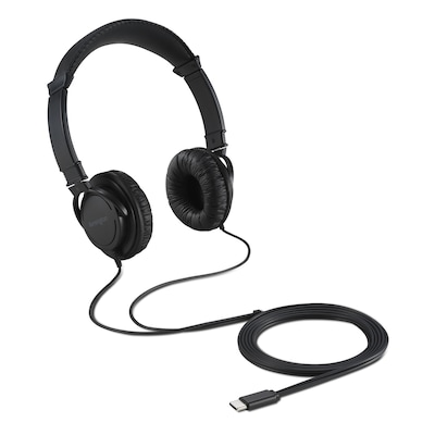 Kensington Classic USB-C Headphones, Black, 10/Pack (K97458WW)
