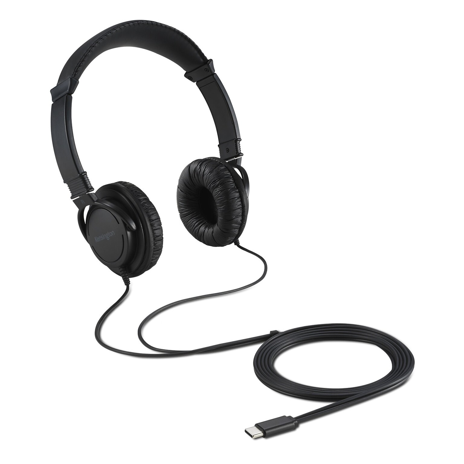 Kensington Classic USB-C Headphones, Black, 10/Pack (K97458WW)