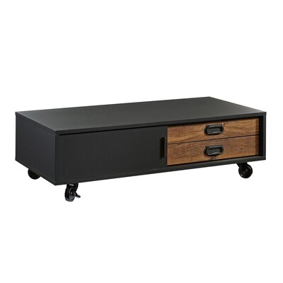 Sauder Boulevard Café 46W x 22D Coffee Table, Black (420645)