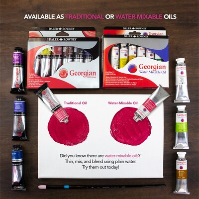 Daler-Rowney Georgian Oil Paint Mixing Set, Assorted Colors, 38ml, 6 Pieces (DRW111900506)