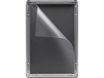 Excello Global Products Snap Frame Poster Holder, 11 x 17, Wall Mounted, Silver Aluminum (EGP-SF-1117-S)