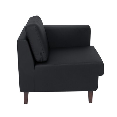Flash Furniture Hercules Artemis LeatherSoft Right Arm Reception Chair, Black (ZB8921CRABLK)