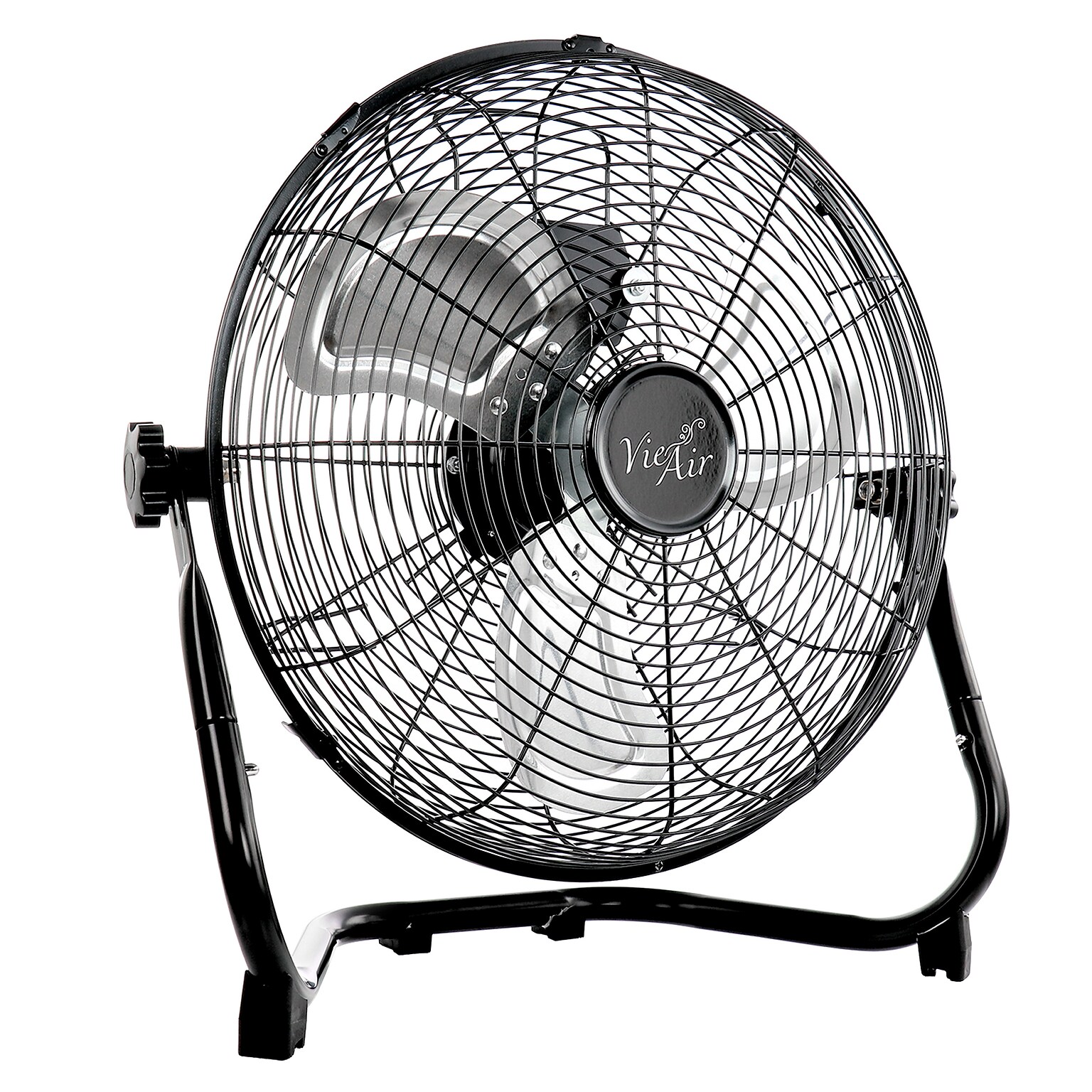Vie Air High Velocity 12 Floor Fan, 3-Speed, Black (93896352M)