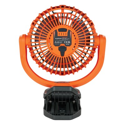 Ergodyne Chill-Its 6090 9.5" Clip Fan, 2-Speed, Orange (12800)