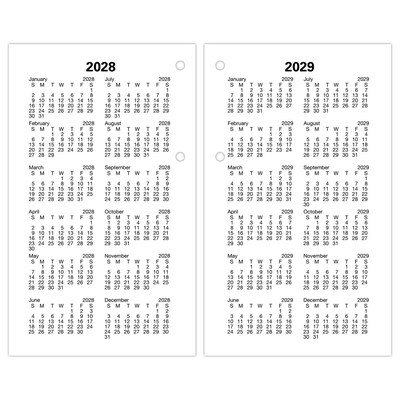 2026 AT-A-GLANCE 6" x 3.5" Daily Desk Calendar Refill Pages, White/Black (E017-50-26)