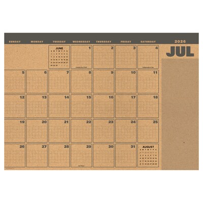 2026-2027 TF Publishing Trail + Timber 17 x 12 Academic Monthly Desk Pad Calendar (AY27-8506)