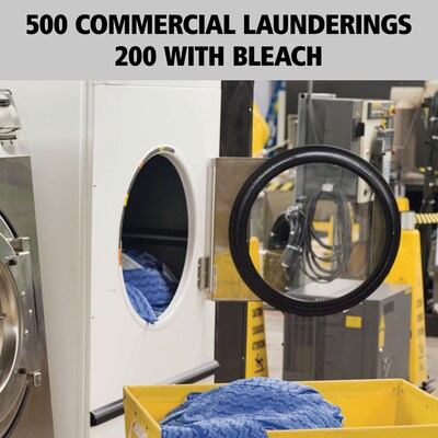 Rubbermaid Commercial Products HYGEN 18" Microfiber Mop Pad, Green, 12/Carton (FGQ41000GR00)