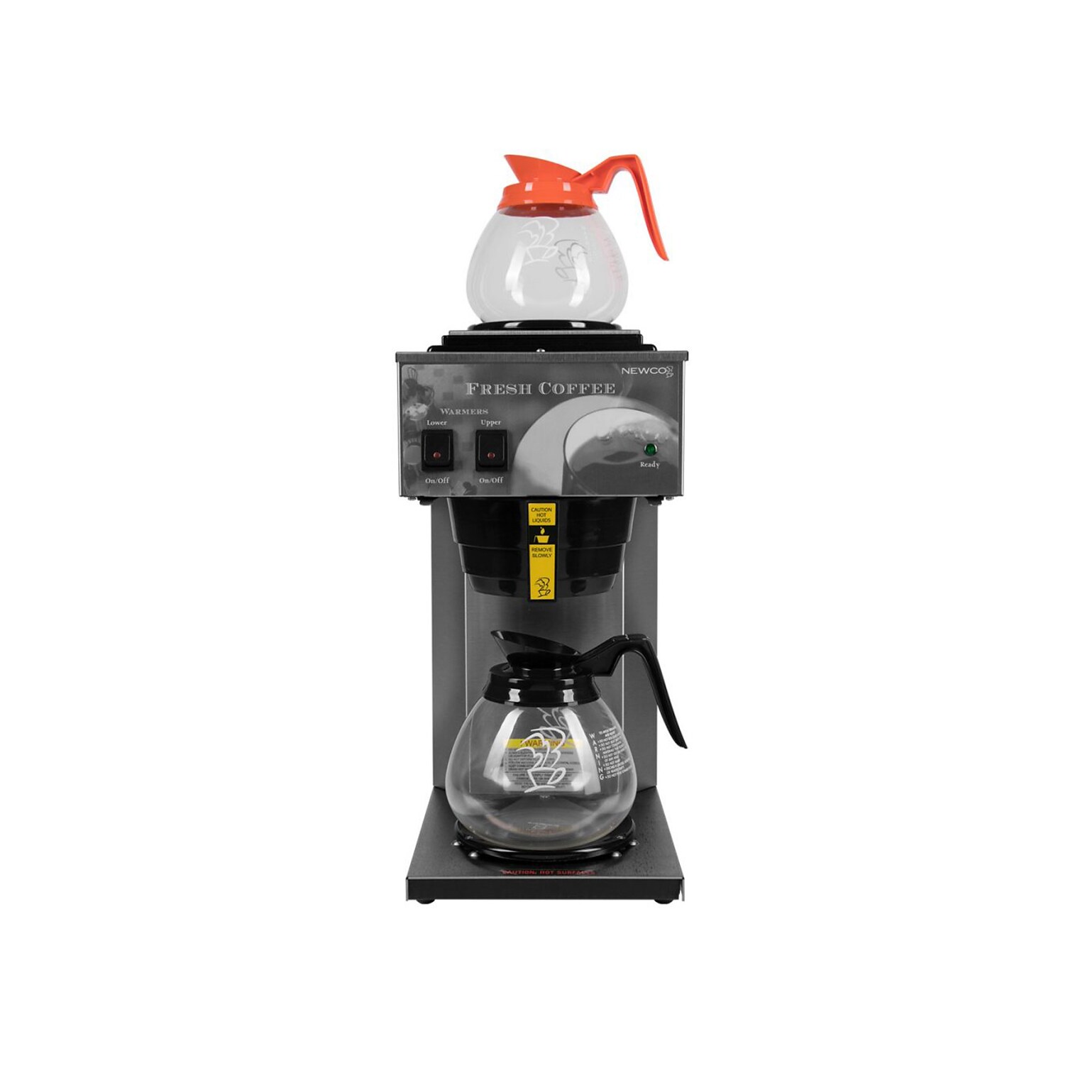 Newco AK-2 12-Cup Commercial 2-Station Coffee Brewer, Gray/Black (AK2)