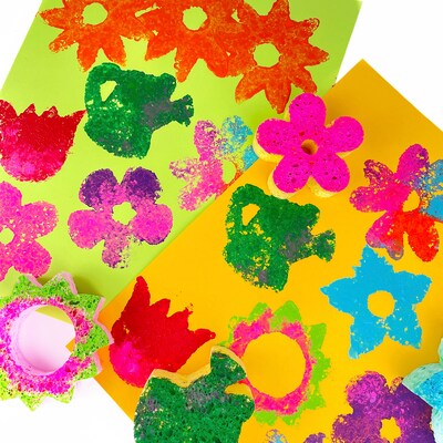 Captain Creative Super Sponges Flowers Pack, 8/Pack (APISS18006)