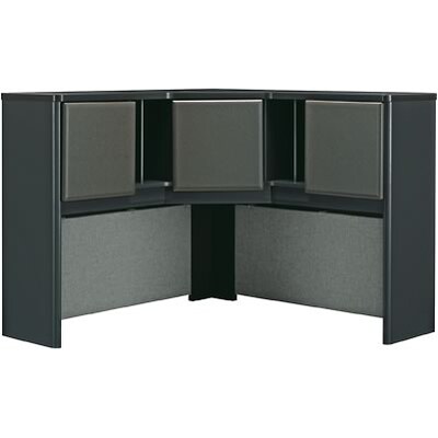 Bush Business Furniture Cubix® Collection in Slate Finish; 47-1/4 Corner Hutch, Ready to Assemble