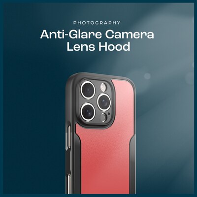 SaharaCase Classic MagSafe Rugged Case with Tempered Glass Screen Protector for iPhone 16 Pro, Shock Absorbing, Viper Red