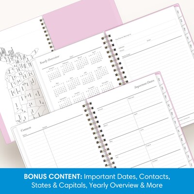 2027 Blue Sky 5" x 8" Weekly & Monthly Planner, Pink (164279)