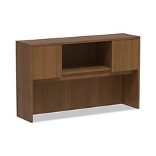 Alera Valencia 59W Wall-Mounted Hutch, Modern Walnut (ALEVA286015WA)