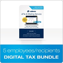 Adams 2023 Federals and Print & Mail Service with Adams Tax Forms Helper for 5 Users (STAX2023D)