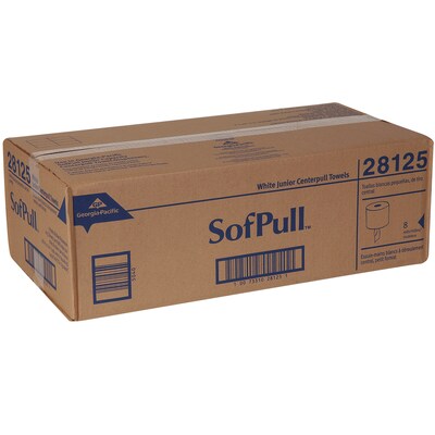 SofPull Junior Centerpull Paper Towels, 1-ply, 275 Sheets/Roll, 8 Rolls/Pack (28125)