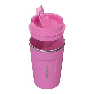 Outdoors Professional Stainless Steel Double-Walled Vacuum Insulated Coffee Cup, 12.8 oz., Pink (OUTD9430)