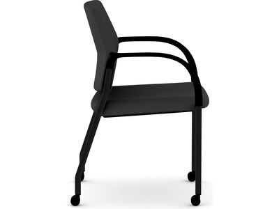 HON Ignition Fabric Multipurpose Stacking Chair, Black (HIGS6.F.H.U.CU10.T)