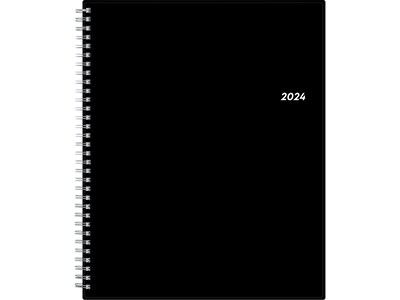 2024 Blue Sky English/Spanish 8.5 x 11 Weekly & Monthly Planner, Black (135723-24)