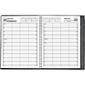 2017 Medical Arts Press® 4-Column Daily/Monthly Appointment Book; 8-1/2x11, Black Cover