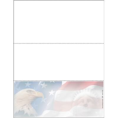 Blank Laser Bottom Checks; American Spirit