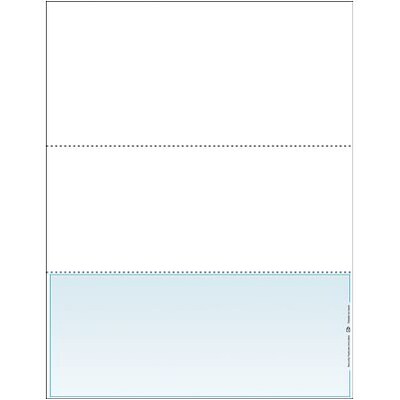Blank Laser Bottom Checks; Blue