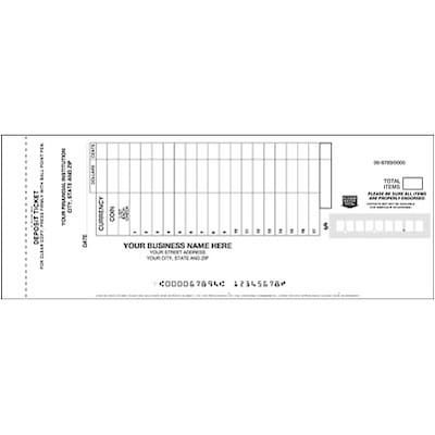 Vertical Deposit Slips; 4 Part