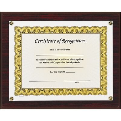Awards4Work® Executive Plaques; Mahogany