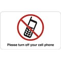 Medical Arts Press® Cell Phone Office Sign; Please Turn Off Your Cellphone, English
