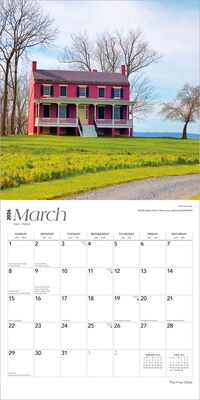 2026 BrownTrout The Free State Maryland Places 12" x 12" Monthly Wall Calendar (9798330705863)