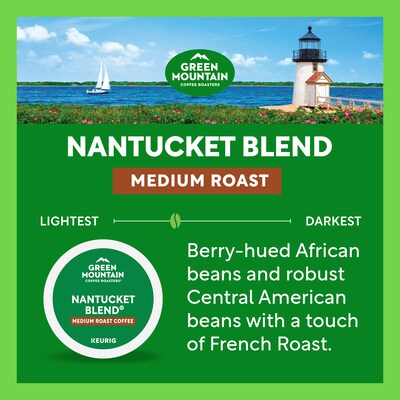 Green Mountain Nantucket Blend Coffee Keurig® K-Cup® Pods, Medium Roast, 24/Box (6663)