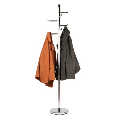 Mind Reader Coat Rack Freestanding  Coat Tree, Silver, Metal (CRMAG-SIL)