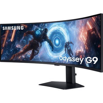 Samsung Odyssey G9  49 Curved 5K VA 144Hz LCD FreeSync Premium Pro Gaming Monitor, HDR10, Height Adjustable, Black