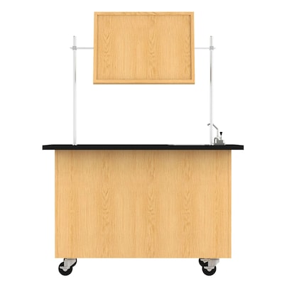 Diversified Woodcrafts Oak Wood Demonstration Center with Sink and Fixtures (4342K)