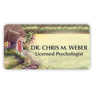 Custom Printed Medical Arts Press® Full-Color Medical Name Badges; Doctor Cottage