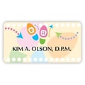 Custom Printed Medical Arts Press® Full-Color Podiatry Name Badges; Standard, Dancing Feet
