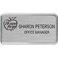 Framed Professional Badges; Large, Silver with Silver Frame