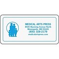 Medical Arts Press® Stickies™ Logo Choice; White, 3x1-1/2